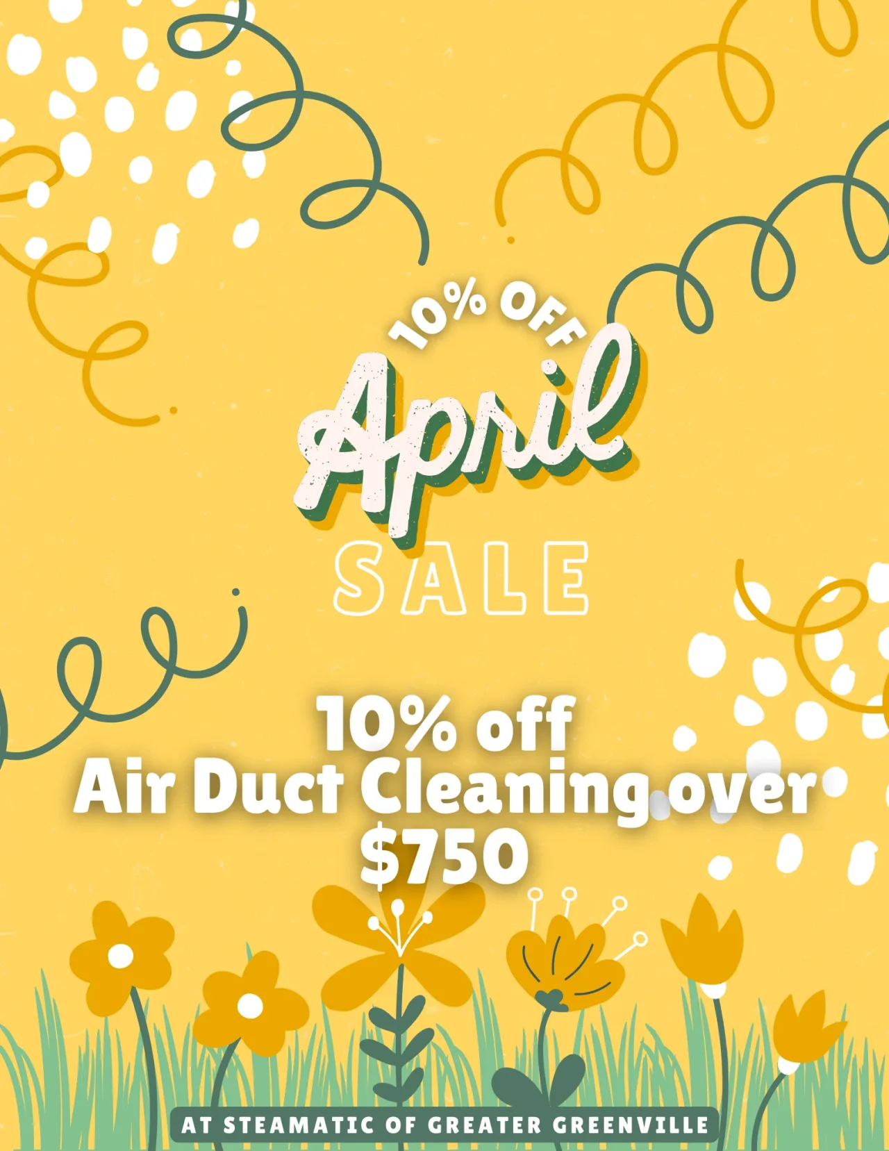 10% Off Air Duct Cleaning Over $750 - April Special Promo